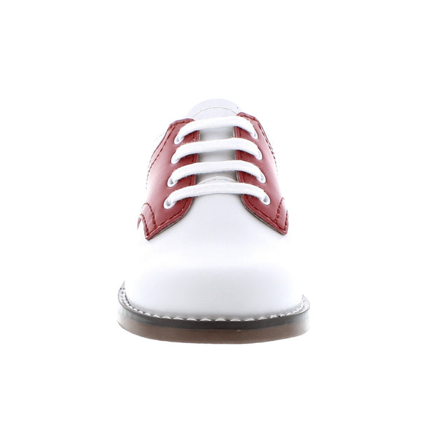 Footmates Cheer white /apple red (red) top 6.5