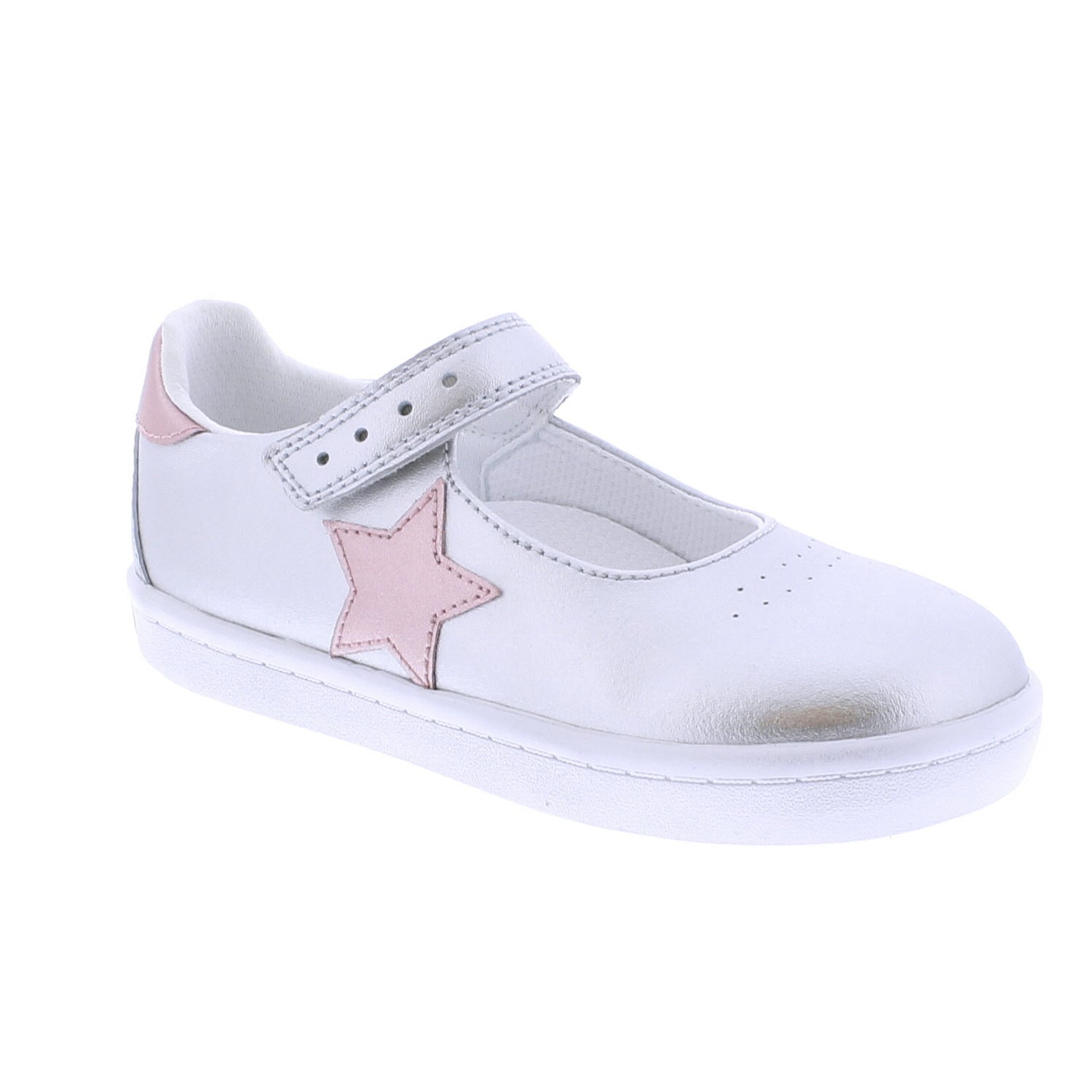 Stella miila♡　1113 STELLA - V104-045 - Silver/Rose Leather – Footmates.com