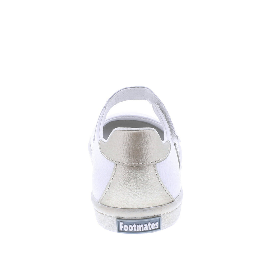 STELLA - V104-102 - White/Gold Leather – Footmates.com