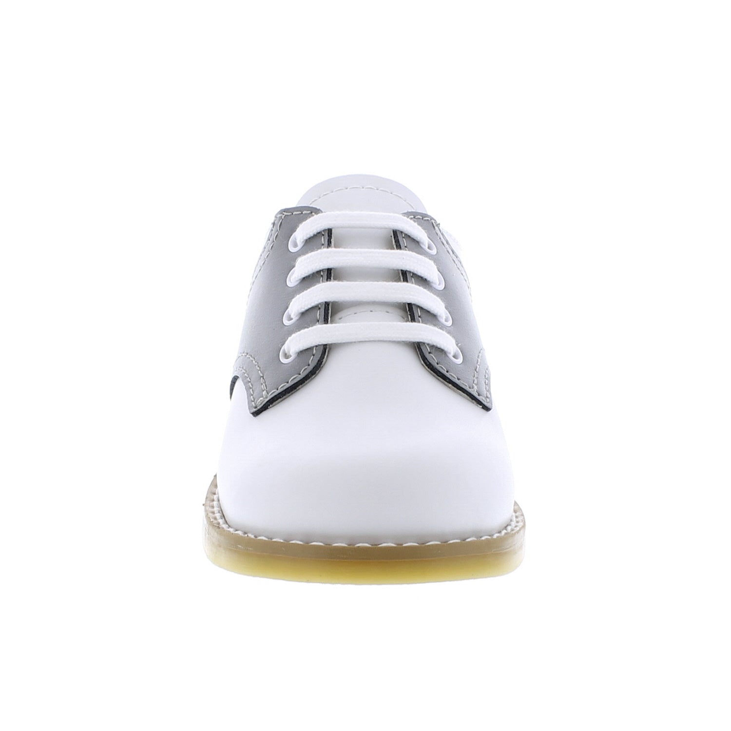 Footmates Saddle Shoes - White with Navy